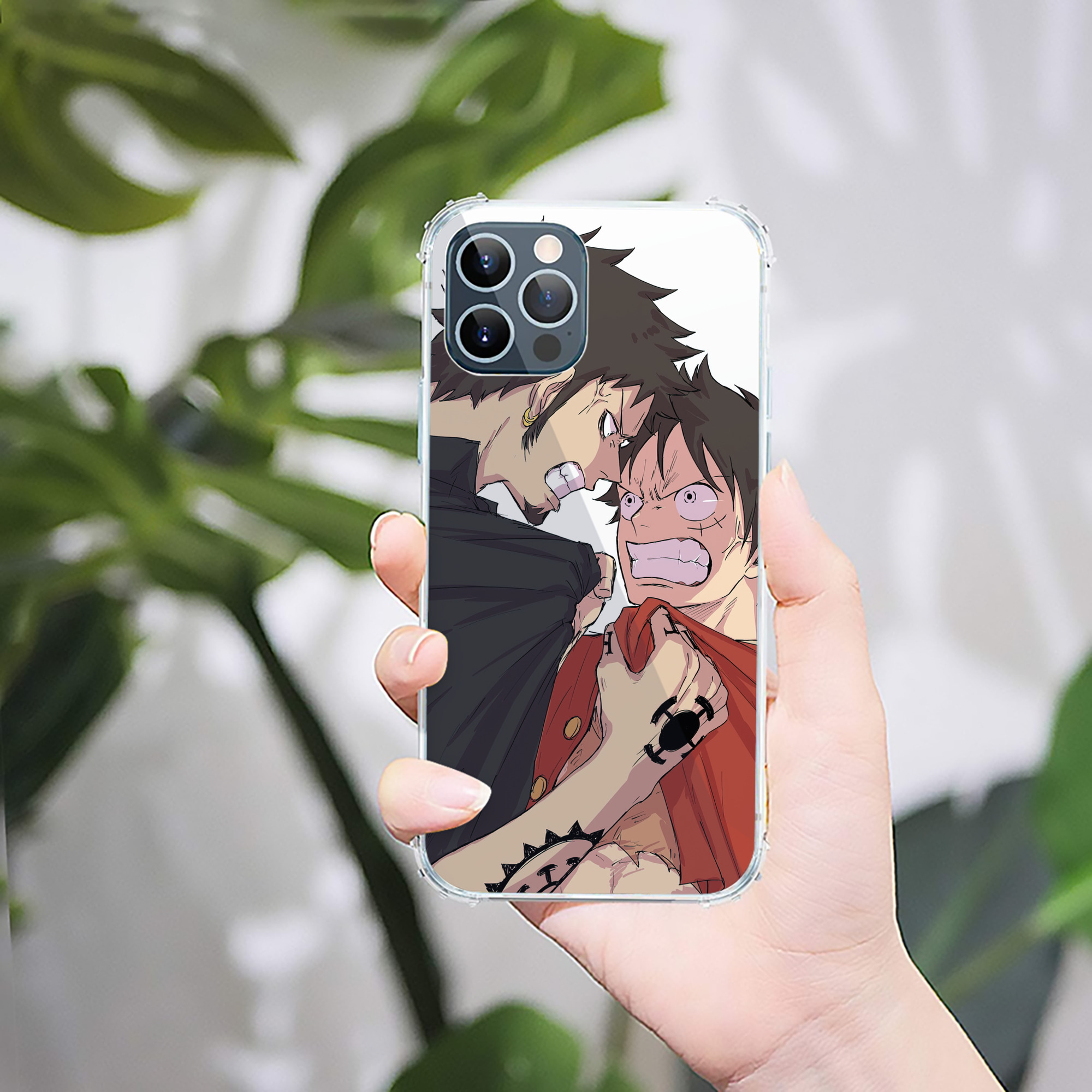 （画像用） ワンピース ONE PIECE 【iPhone 12シリーズ対応】透明スマホケース（クリアソフトケース）
